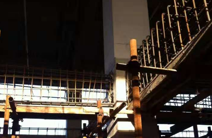 日喀则一厂房梁柱截面加大施工